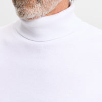 J.Lindeberg Golf Base Layer - Bedford Turtle Neck LS - White AW26