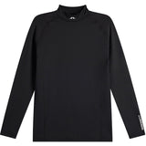 J.Lindeberg Golf Base Layer - Ello Brushed Mock Neck - Black AW26