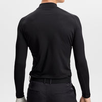 J.Lindeberg Golf Base Layer - Ello Brushed Mock Neck - Black AW26