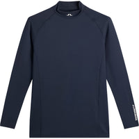 J.Lindeberg Golf Base Layer - Ello Brushed Mock Neck - JL Navy AW26
