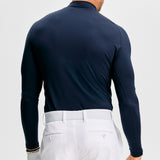 J.Lindeberg Golf Base Layer - Ello Brushed Mock Neck - JL Navy AW26