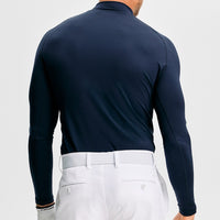 J.Lindeberg Golf Base Layer - Ello Brushed Mock Neck - JL Navy AW26