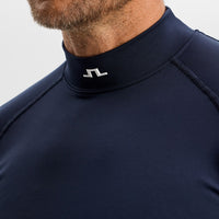 J.Lindeberg Golf Base Layer - Ello Brushed Mock Neck - JL Navy AW26