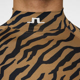 J.Lindeberg Golf Base Layer - Ello Compression Print - Tiger Brown SS25