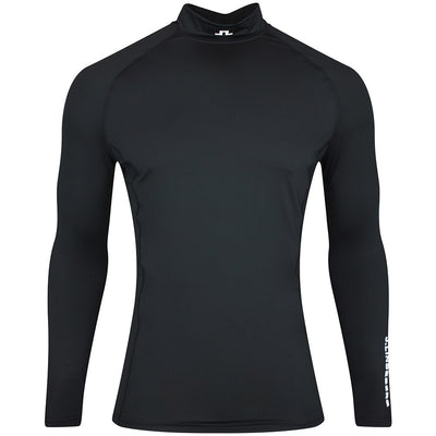 J.Lindeberg Golf Base Layer - Ello Compression Top - Black SS26