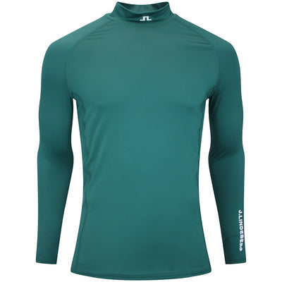 J.Lindeberg Golf Base Layer - Ello Compression Top - Forest Biome AW26