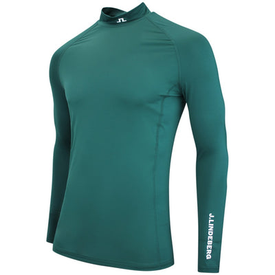 J.Lindeberg Golf Base Layer - Ello Compression Top - Forest Biome AW26
