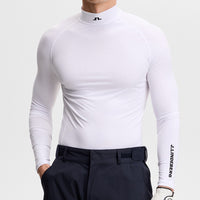 J.Lindeberg Golf Base Layer - Ello Compression Top - White SS26