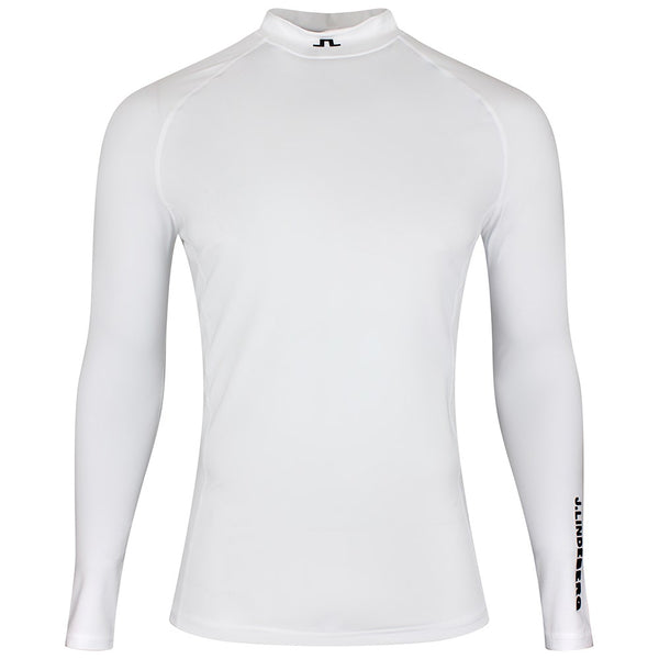 J.Lindeberg Golf Base Layer - Ello Compression Top - White SS26