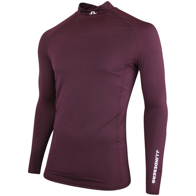 J.Lindeberg Golf Base Layer - Ello Compression Top - Winetasting AW26