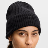 J.Lindeberg Golf Beanie - Merino Knit - Black AW26