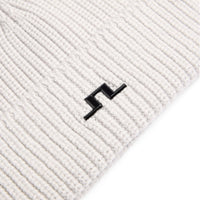 J.Lindeberg Golf Beanie - Merino Knit - Moonbeam AW26