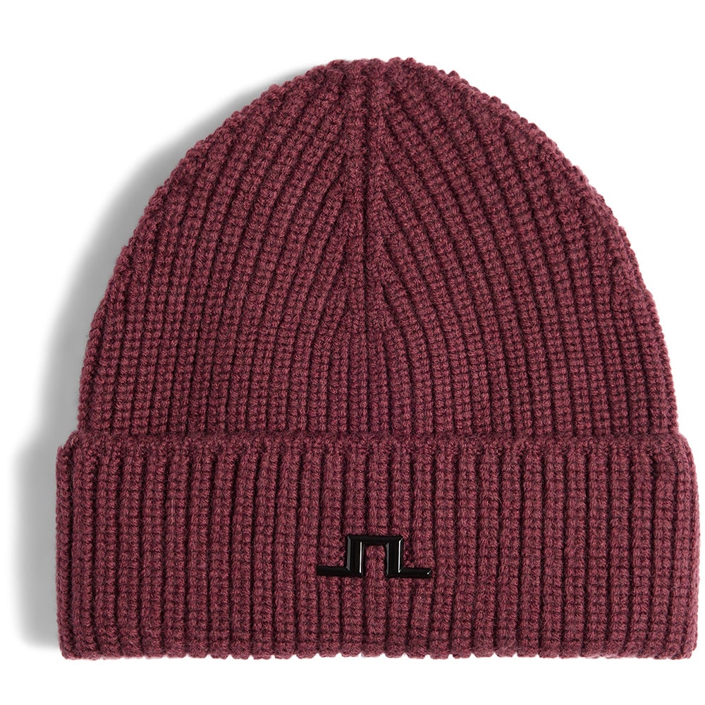 J.Lindeberg Golf Beanie - Merino Knit - Winetasting AW26