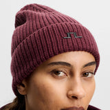 J.Lindeberg Golf Beanie - Merino Knit - Winetasting AW26