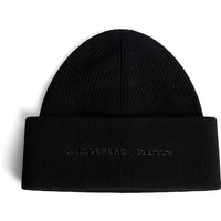 J.Lindeberg Golf Beanie - Solarcore Merino - Black AW25
