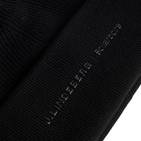 J.Lindeberg Golf Beanie - Solarcore Merino - Black AW25