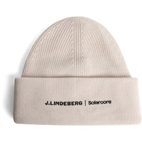 J.Lindeberg Golf Beanie - Solarcore Merino - Moonbeam AW25