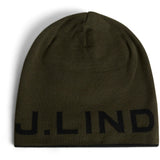 J.Lindeberg Golf Beanie - Zac Reversible - Forest Green AW25