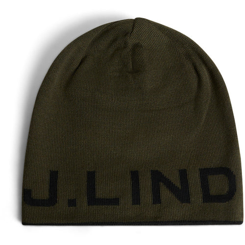 J.Lindeberg Golf Beanie - Zac Reversible - Forest Green AW25