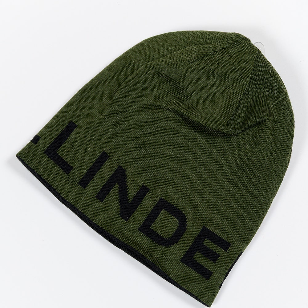 J.Lindeberg Golf Beanie - Zac Reversible - Forest Green AW25