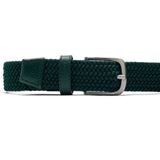 J.Lindeberg Golf Belt - Benny Woven 3cm - Forest Biome AW26