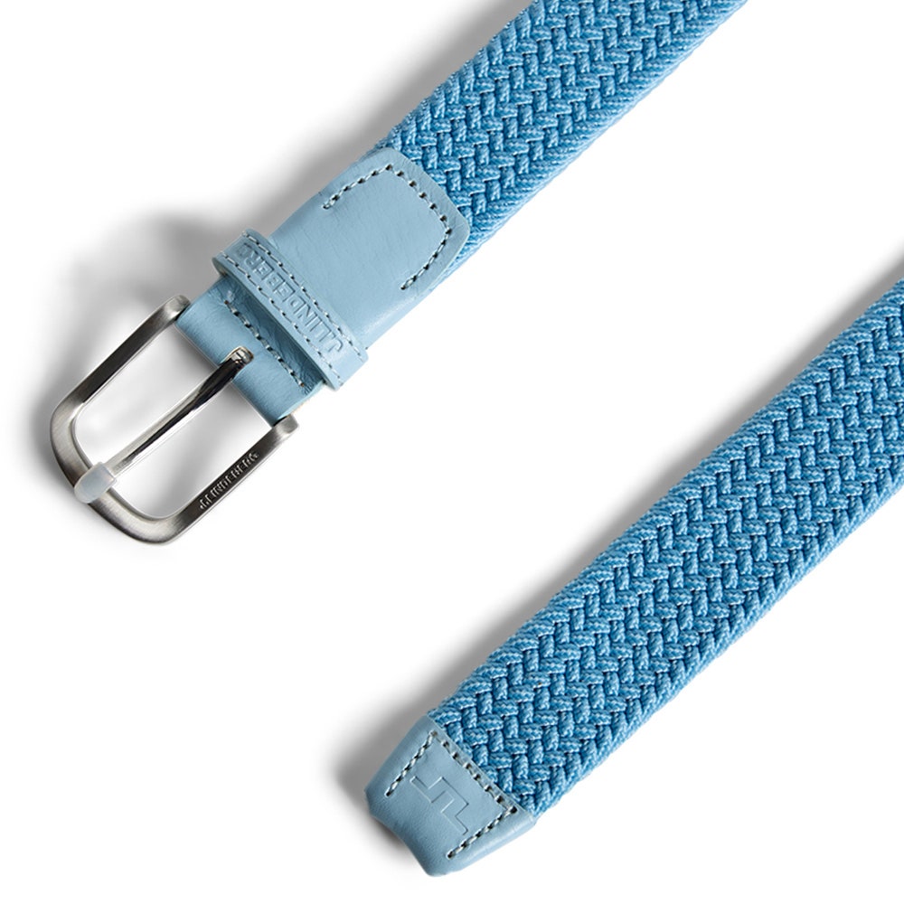 J.Lindeberg Golf Belt - Benny Woven 3cm - Forget-Me-Not SS26