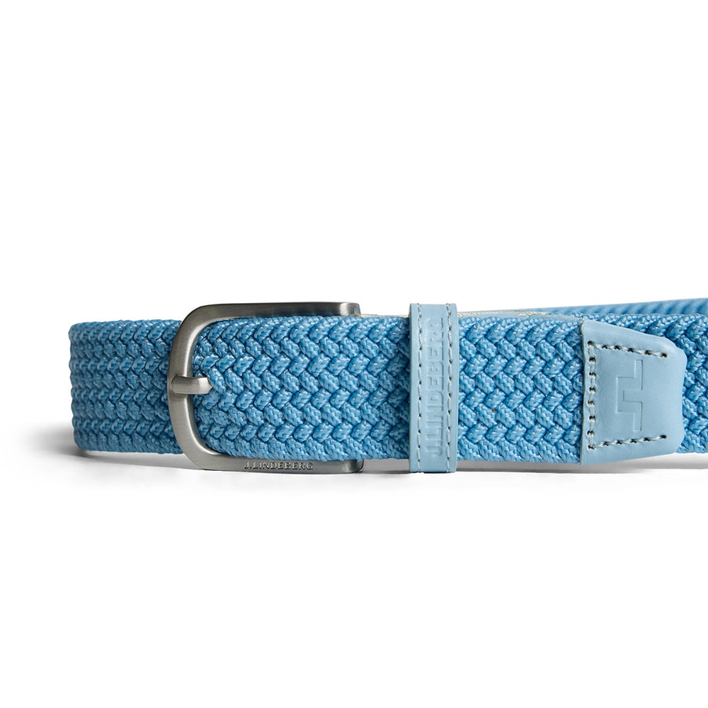 J.Lindeberg Golf Belt - Benny Woven 3cm - Forget-Me-Not SS26