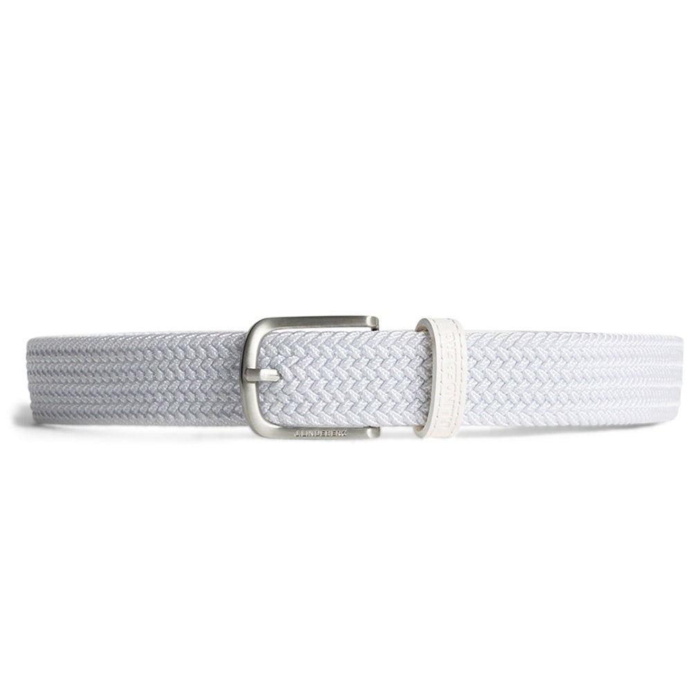J.Lindeberg Golf Belt - Benny Woven 3cm - White SS26