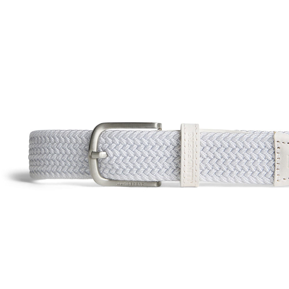 J.Lindeberg Golf Belt - Benny Woven 3cm - White SS26