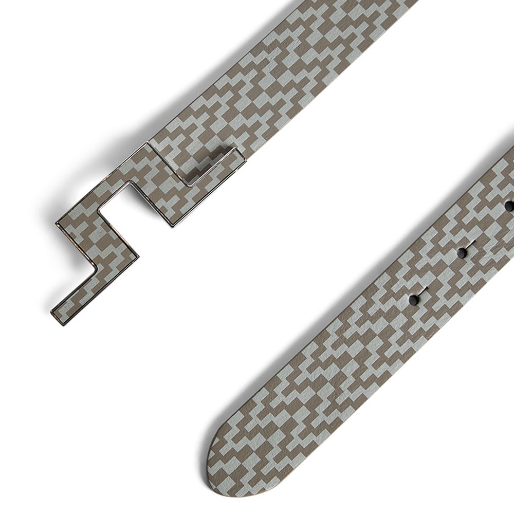 J.Lindeberg Golf Belt - Bentley Print - BS Brindle SS26