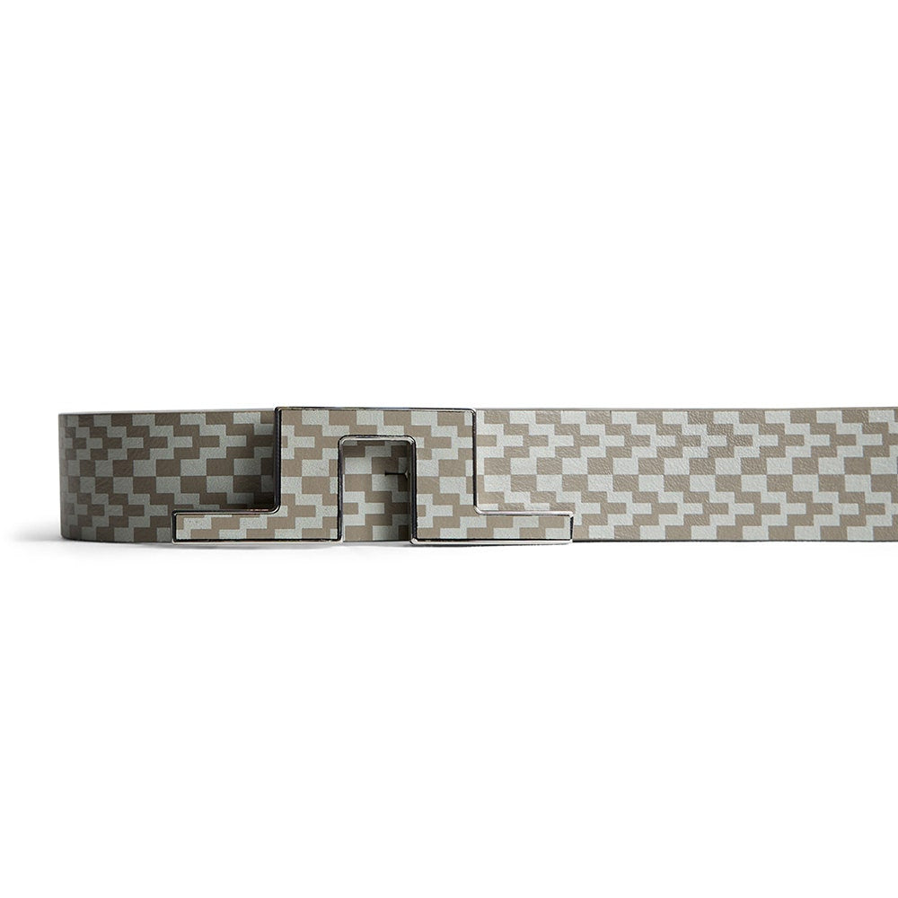 J.Lindeberg Golf Belt - Bentley Print - BS Brindle SS26