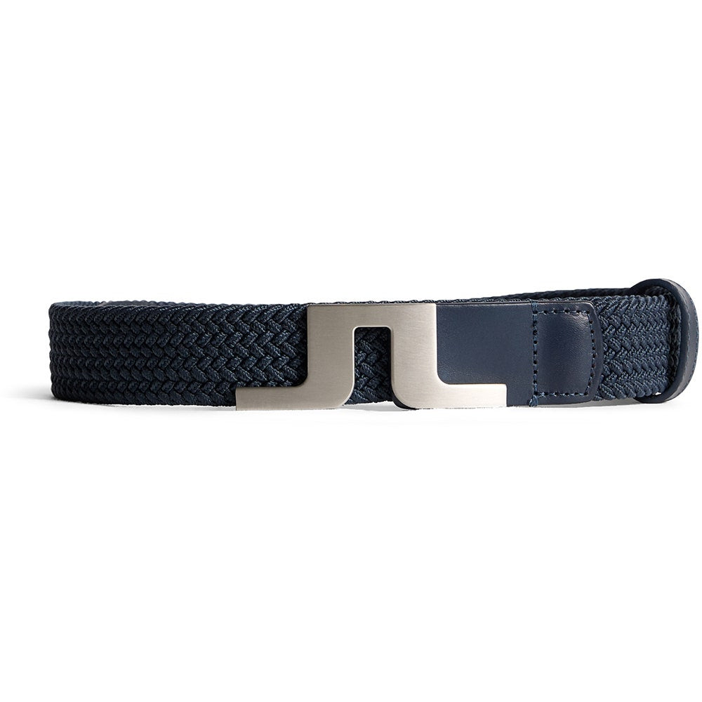 J.Lindeberg Golf Belt - Berry Stretch Woven - Vintage Indigo AW25
