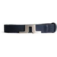 J.Lindeberg Golf Belt - Berry Stretch Woven - Vintage Indigo AW25