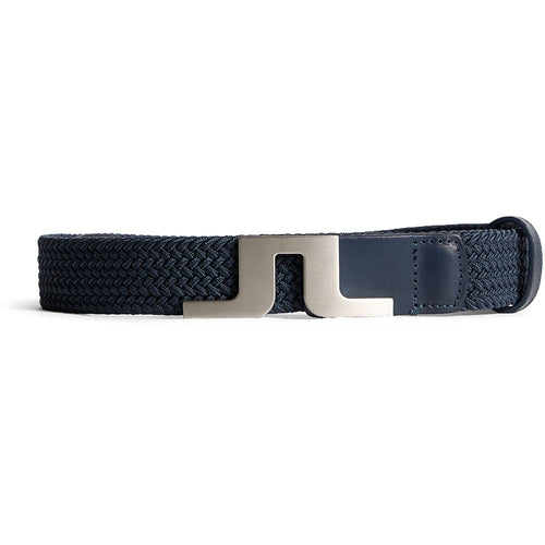 J.Lindeberg Golf Belt - Berry Stretch Woven - Vintage Indigo AW25
