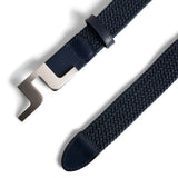 J.Lindeberg Golf Belt - Berry Stretch Woven - Vintage Indigo AW25