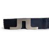 J.Lindeberg Golf Belt - Berry Stretch Woven - Vintage Indigo AW25