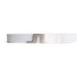J.Lindeberg Golf Belt - Berry Stretch Woven - White AW25