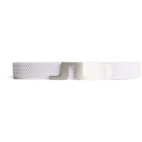 J.Lindeberg Golf Belt - Berry Stretch Woven - White AW25