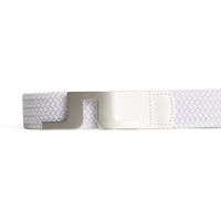 J.Lindeberg Golf Belt - Berry Stretch Woven - White AW25