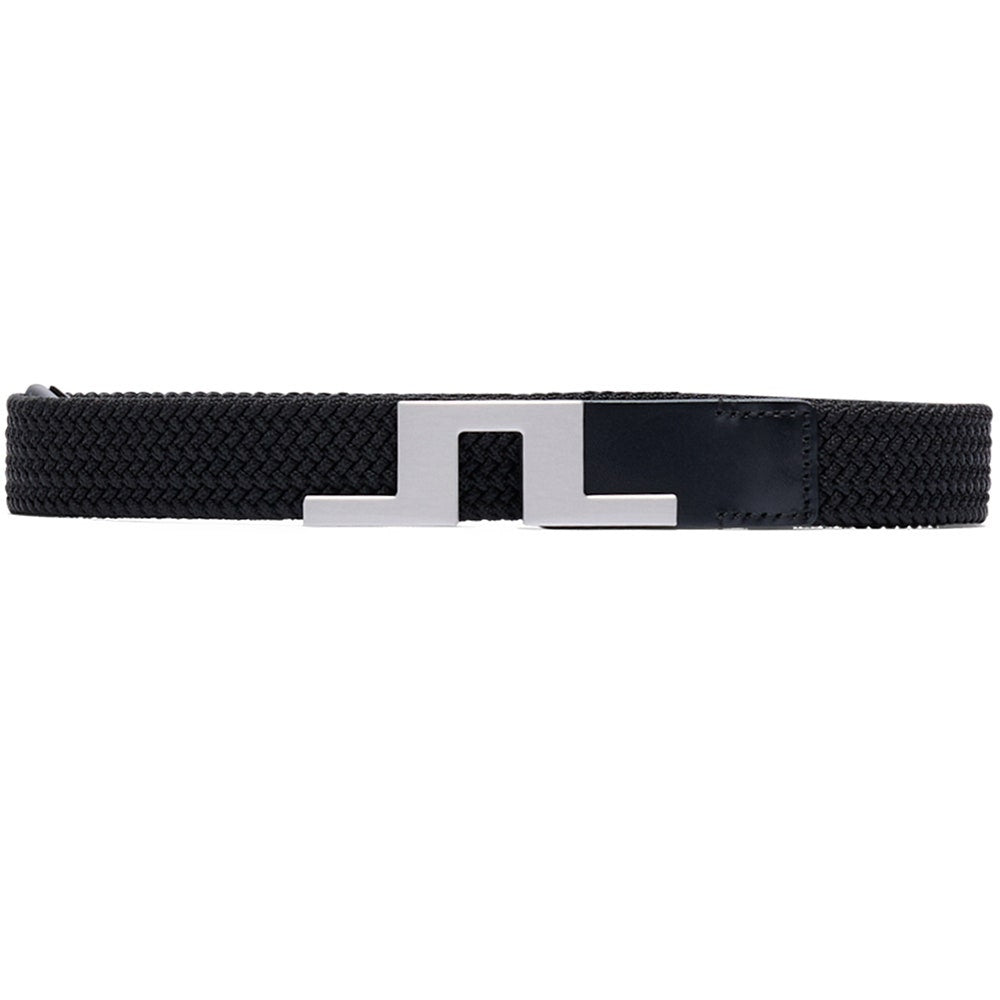 J.Lindeberg Golf Belt - Braided Bridge 3cm - Black AW26