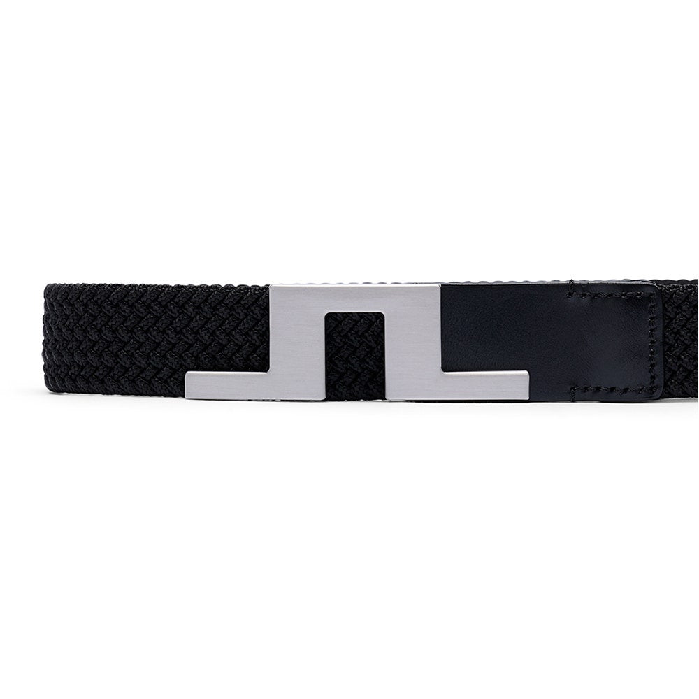 J.Lindeberg Golf Belt - Braided Bridge 3cm - Black AW26