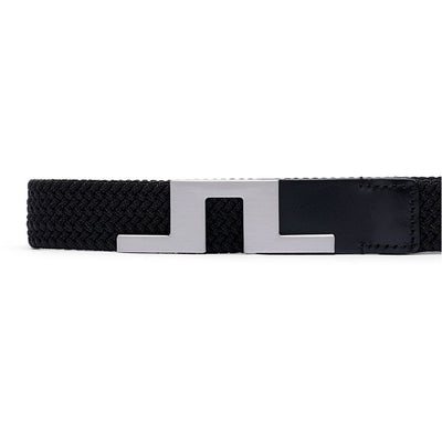 J.Lindeberg Golf Belt - Braided Bridge 3cm - Black AW26