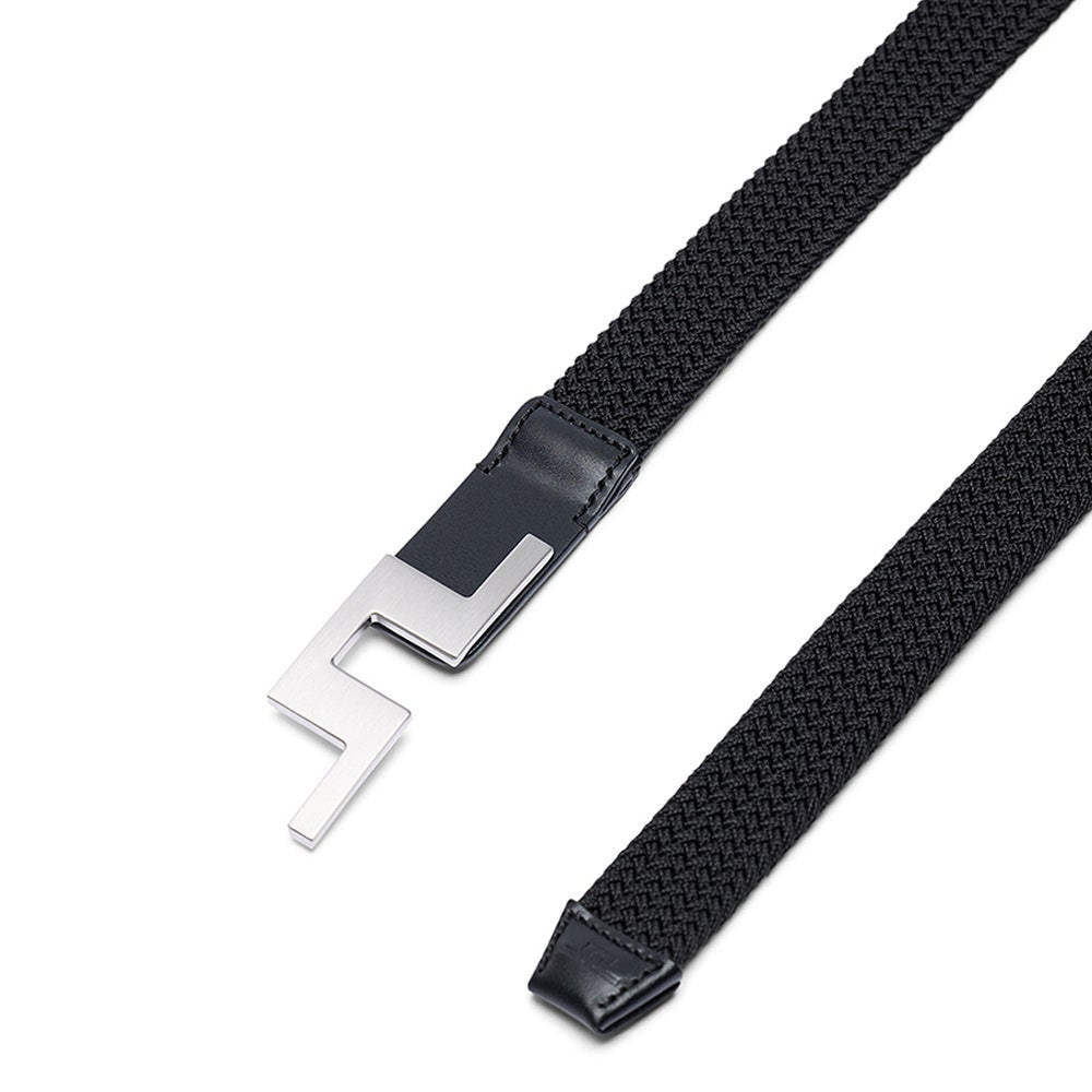 J.Lindeberg Golf Belt - Braided Bridge 3cm - Black AW26