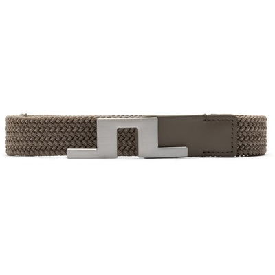 J.Lindeberg Golf Belt - Braided Bridge 3cm - Brindle AW26