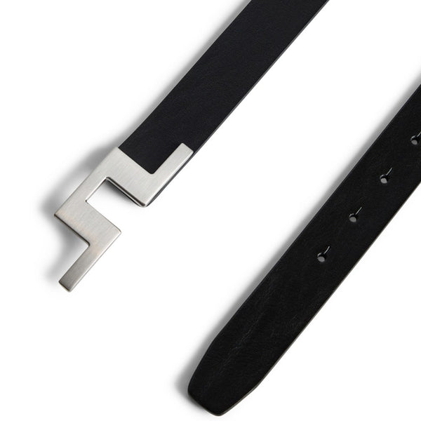 J.Lindeberg Golf Belt - Bridger Leather 3cm - Black SS26