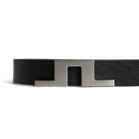 J.Lindeberg Golf Belt - Bridger Leather 3cm - Black SS26