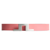 J.Lindeberg Golf Belt - Bridger Leather 3cm - Flamingo Plume SS26