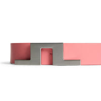 J.Lindeberg Golf Belt - Bridger Leather 3cm - Flamingo Plume SS26