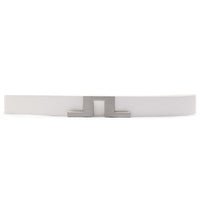 J.Lindeberg Golf Belt - Bridger Leather 3cm - White SS26