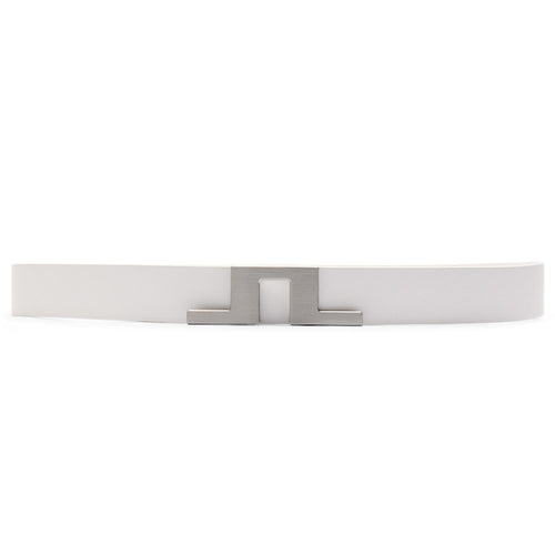 J.Lindeberg Golf Belt - Bridger Leather 3cm - White SS26